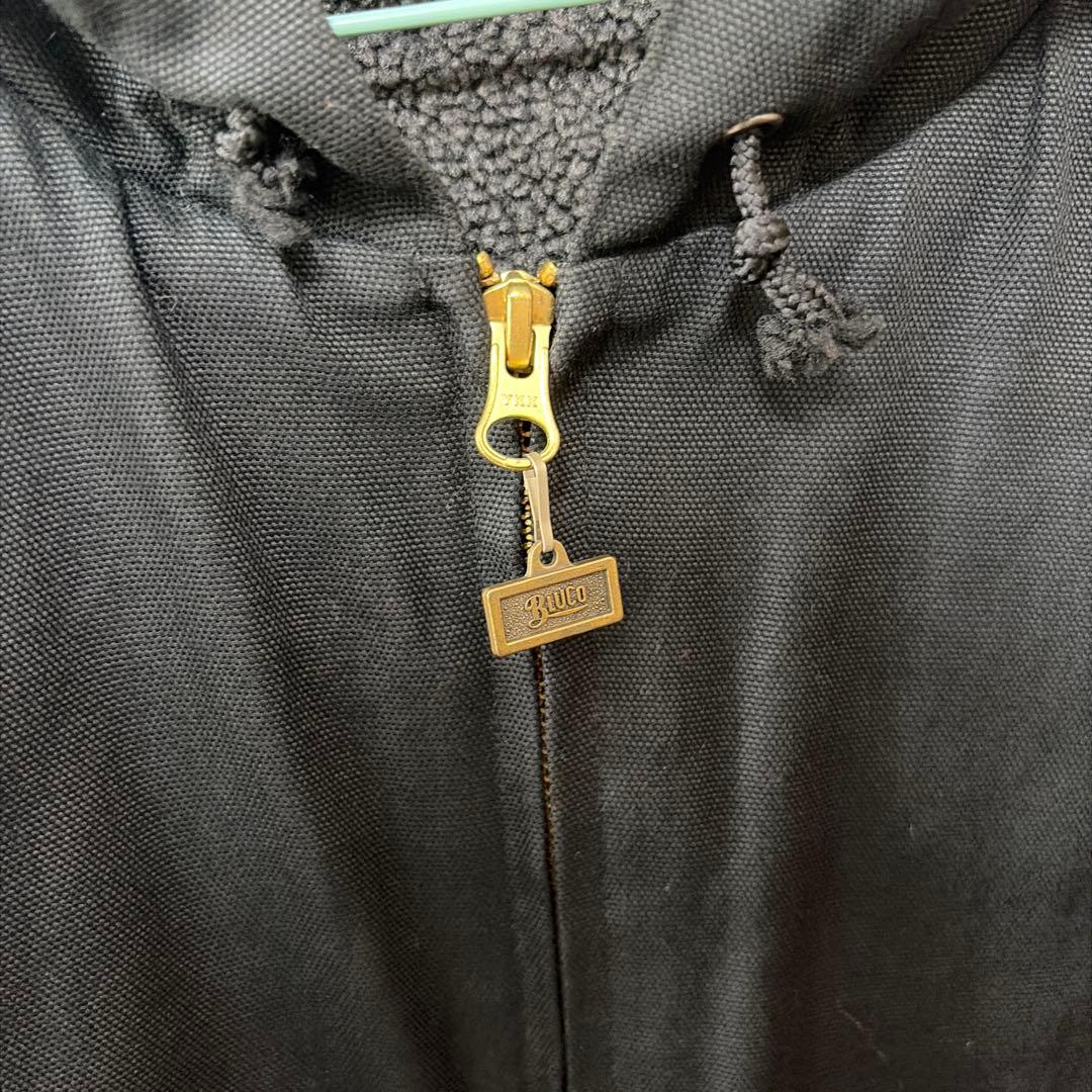 BLUCO (ブルコ)WORK GARMENT ボア付きフードジャケット　Ｍ