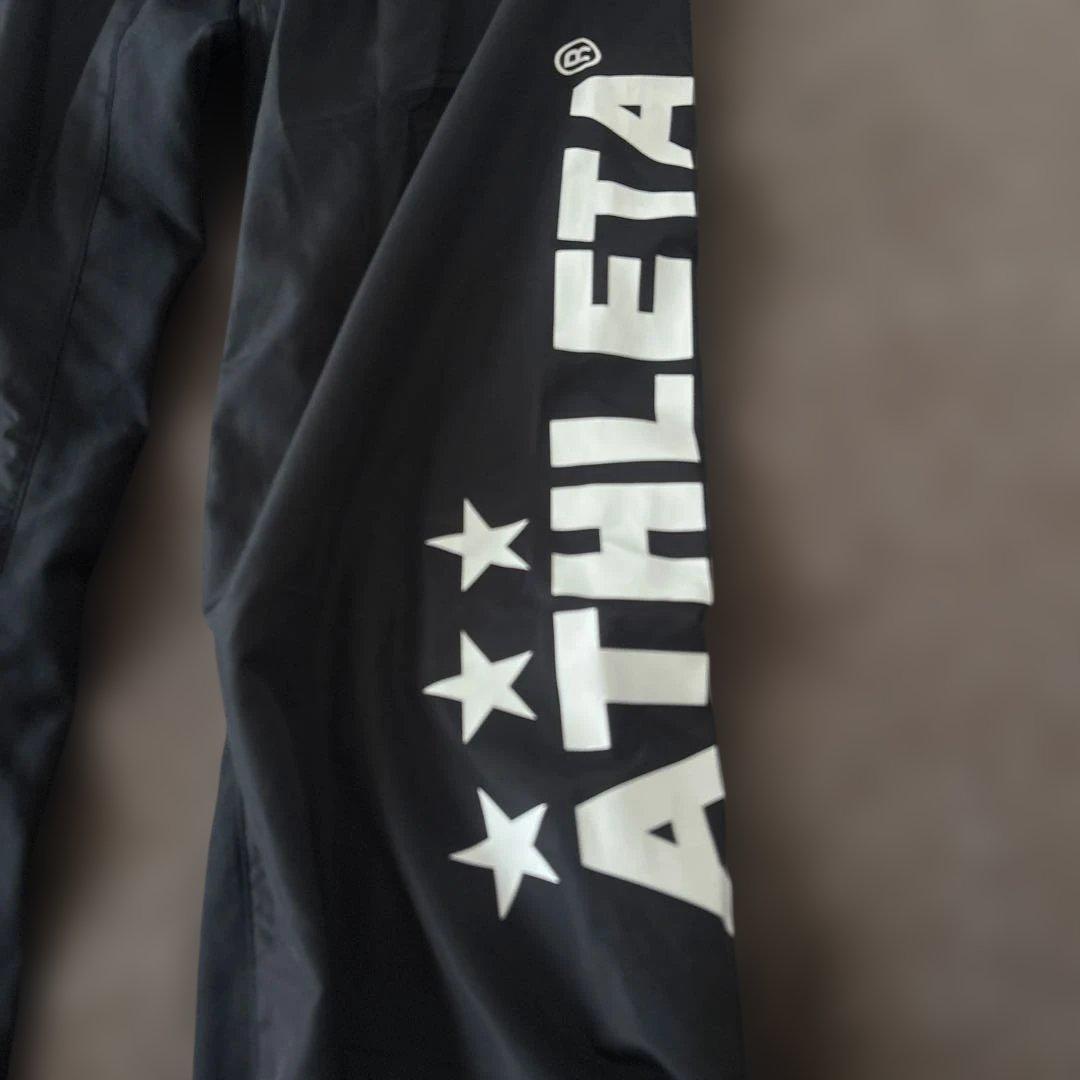 ま*ん様 ATHLETA ピステ上下 グレー　セットアップ　ナイロン　フットサル