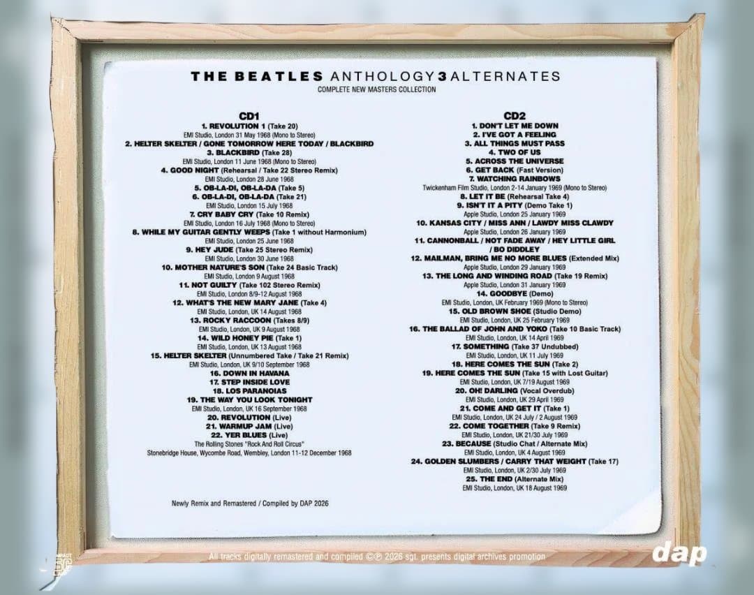 BEATLES / ANTHOLOGY ALTERNATES 1-4 セット