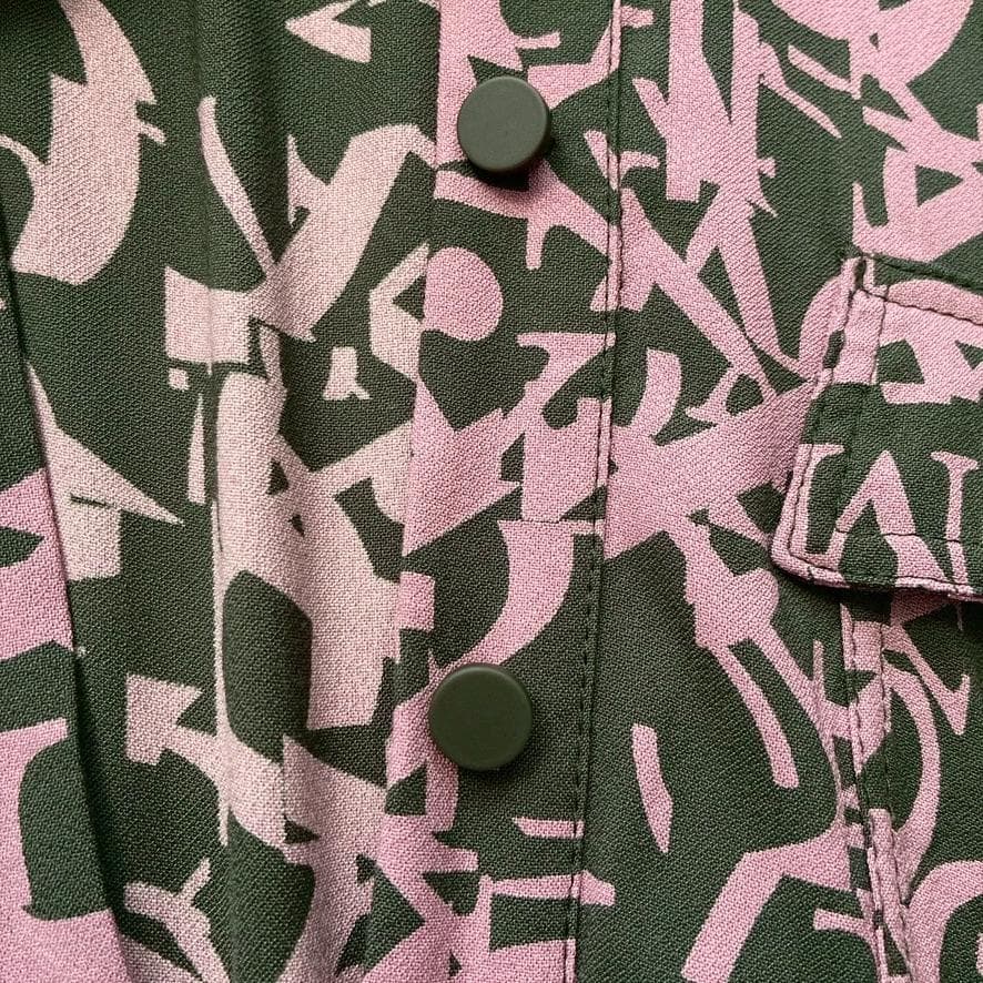 【美品】マックスマーラ MAX&Co.　現行 総柄シャツワンピース マキシ丈