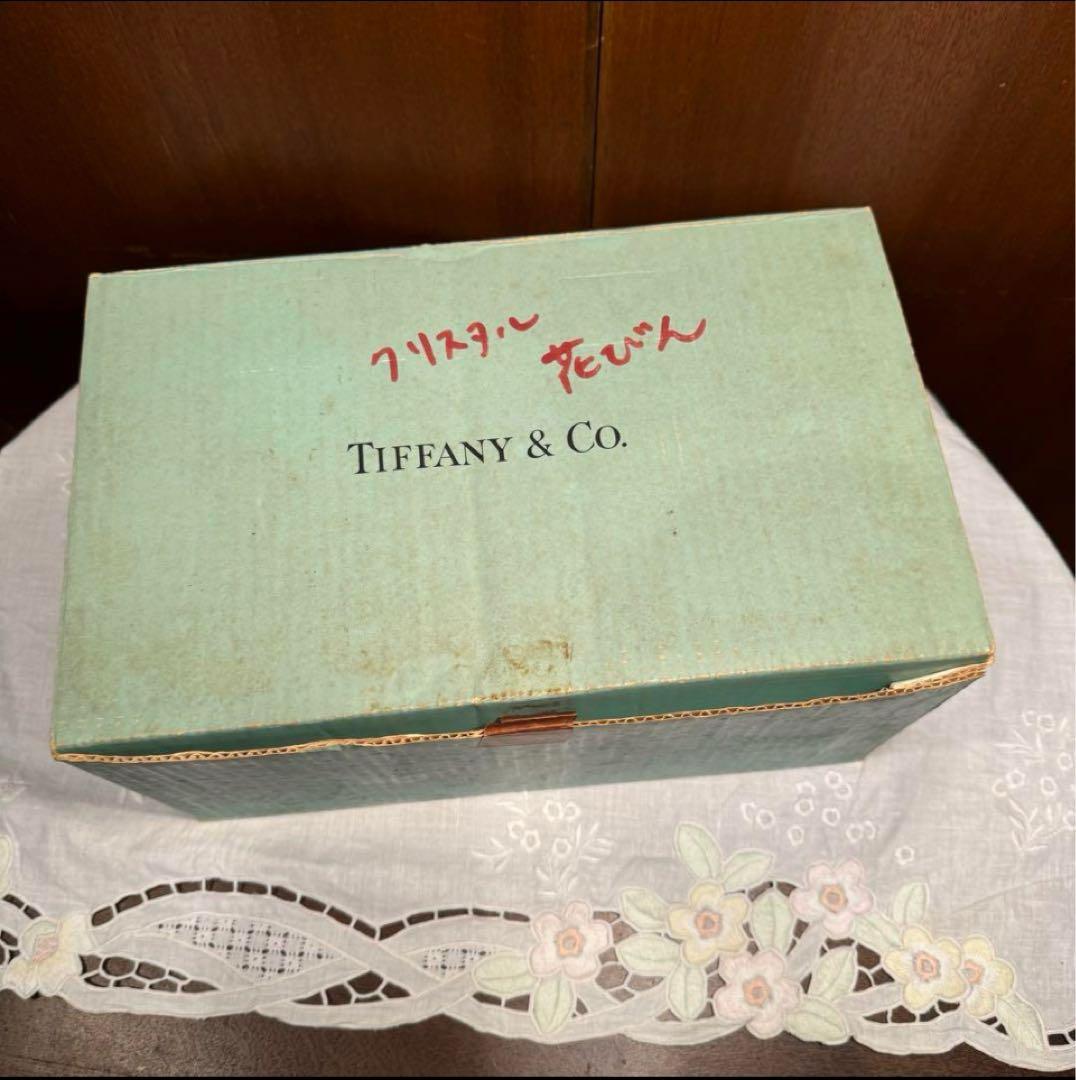 未使用　美品　Tiffany ＆Co.ティファニー　ラインクリスタル 花瓶