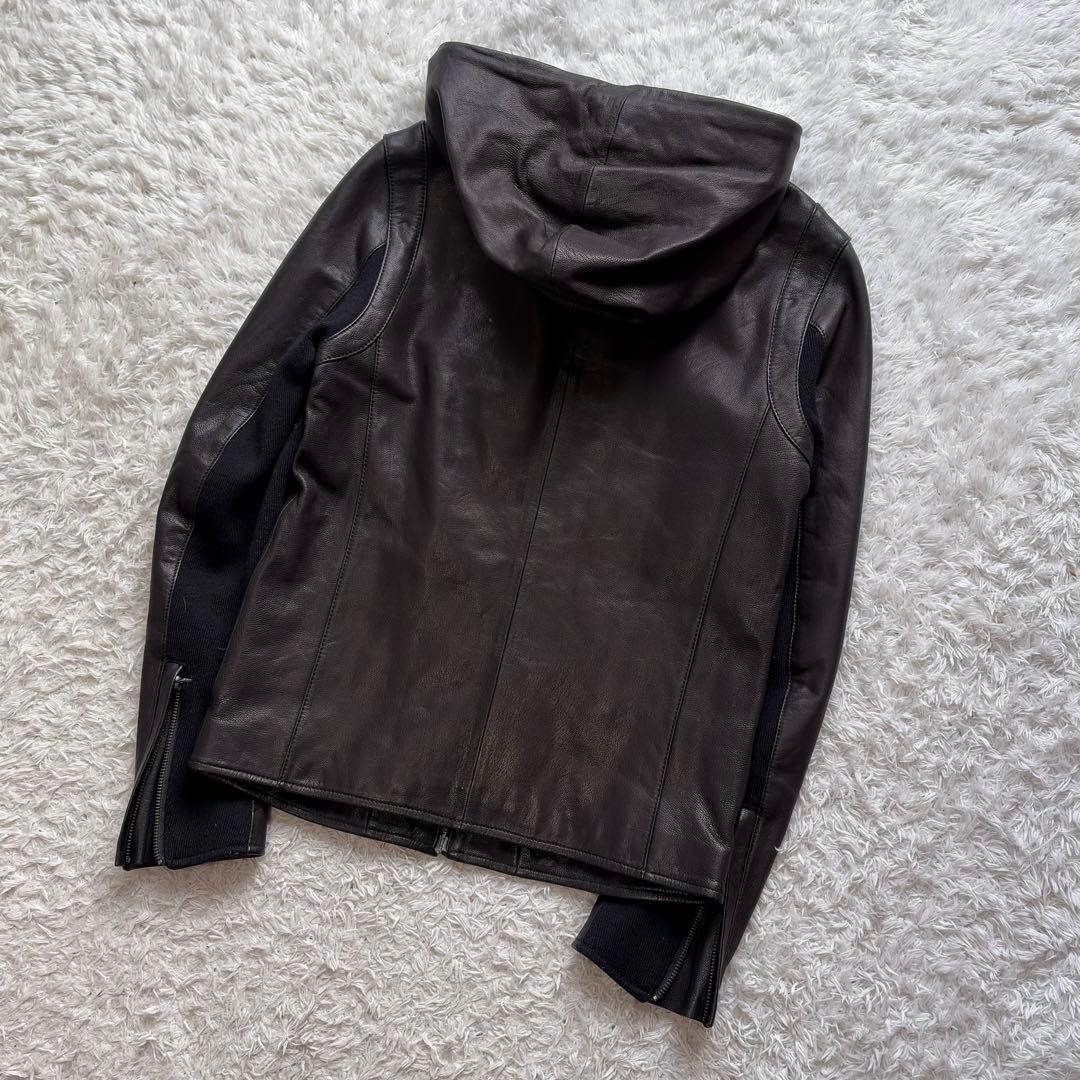 美品✨ 亀梨和也着用　DOMENICO+SAVIO レザーパーカー 44 S