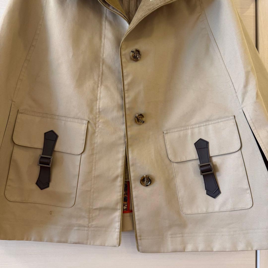 SCAPA/スキャパ ポンチョ ジャケット ベージュ 38 Mサイズ 約6万円