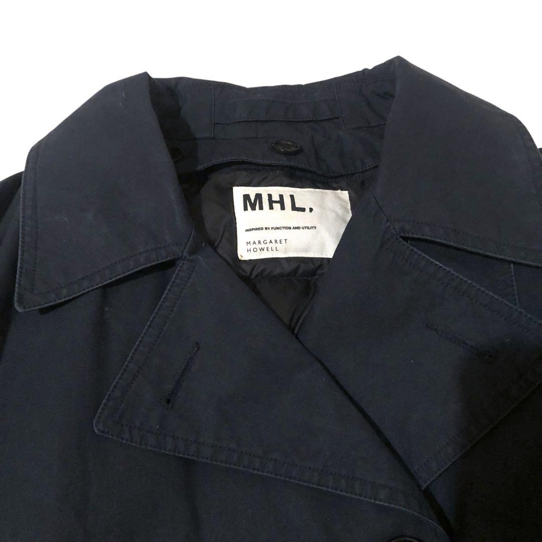 MHL. エムエイチエル ダブルブレストジャケット 濃紺 Mサイズ ライナー付