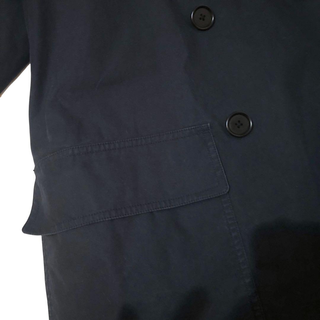 MHL. エムエイチエル ダブルブレストジャケット 濃紺 Mサイズ ライナー付