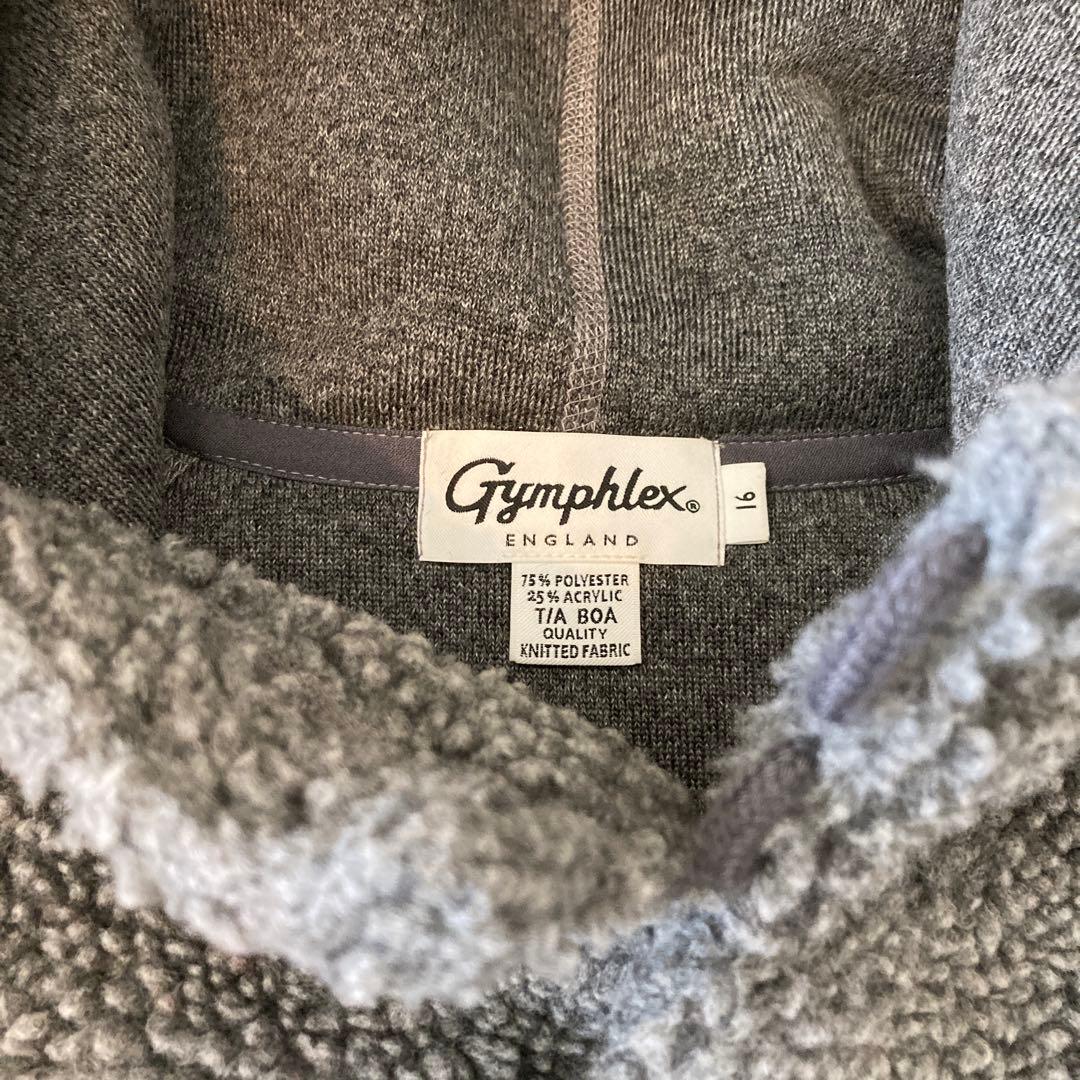 Gymphlex ジムフレックス　ボア フリースパーカー ブルゾン ジャケット