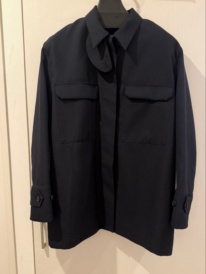 ジャケット・アウター neau Light doeskin 2way jacket d. navy