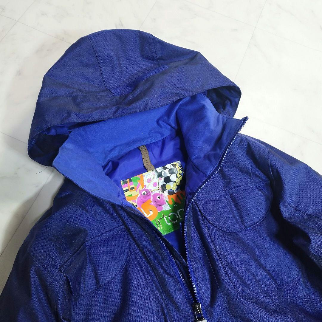 極美品　BURTON　スノボウェア　スキー　上着　ジャケット　青　S