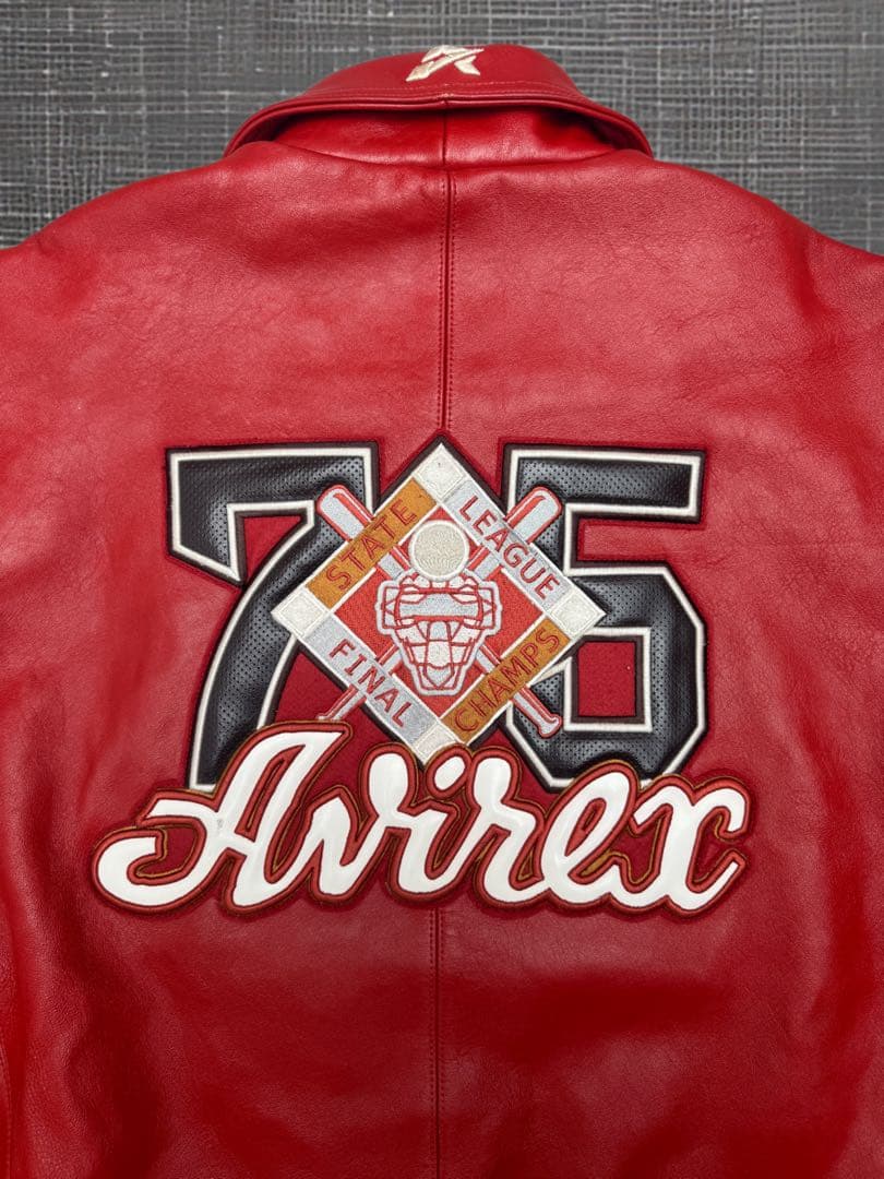 ま*ン様 AVIREX アヴィレックス レザージャケット hiphop bboy