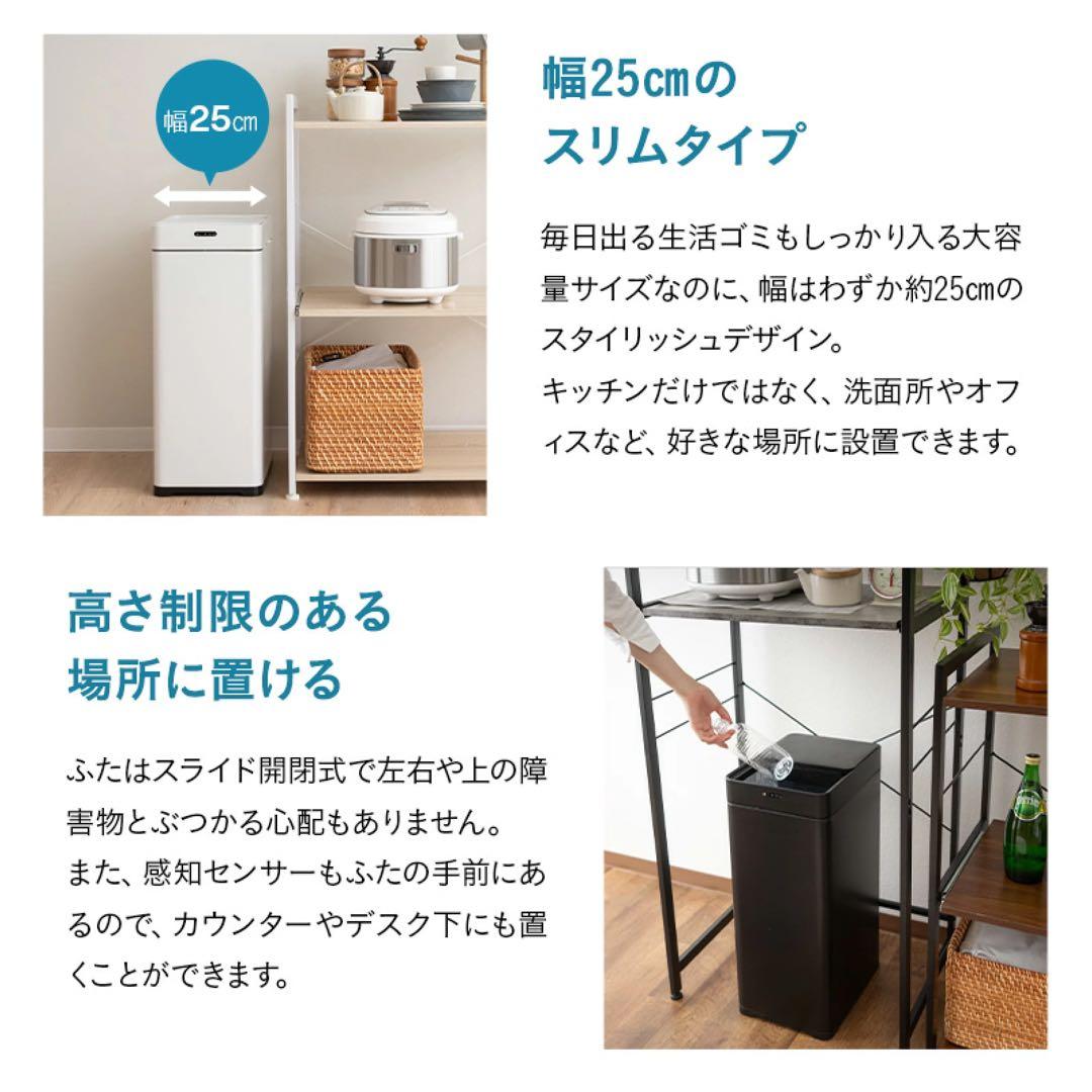 エムールオゾン消臭機能付電動スライドダストボックス45L/ホワイト