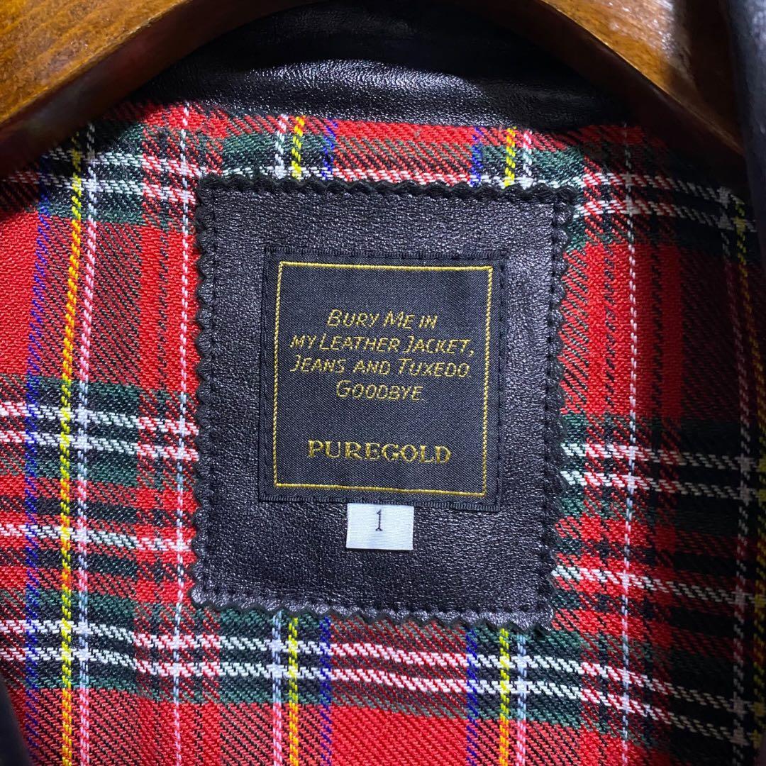 ジャケット・アウター 00s y2k BUFFALOBOBS leather jacket gold