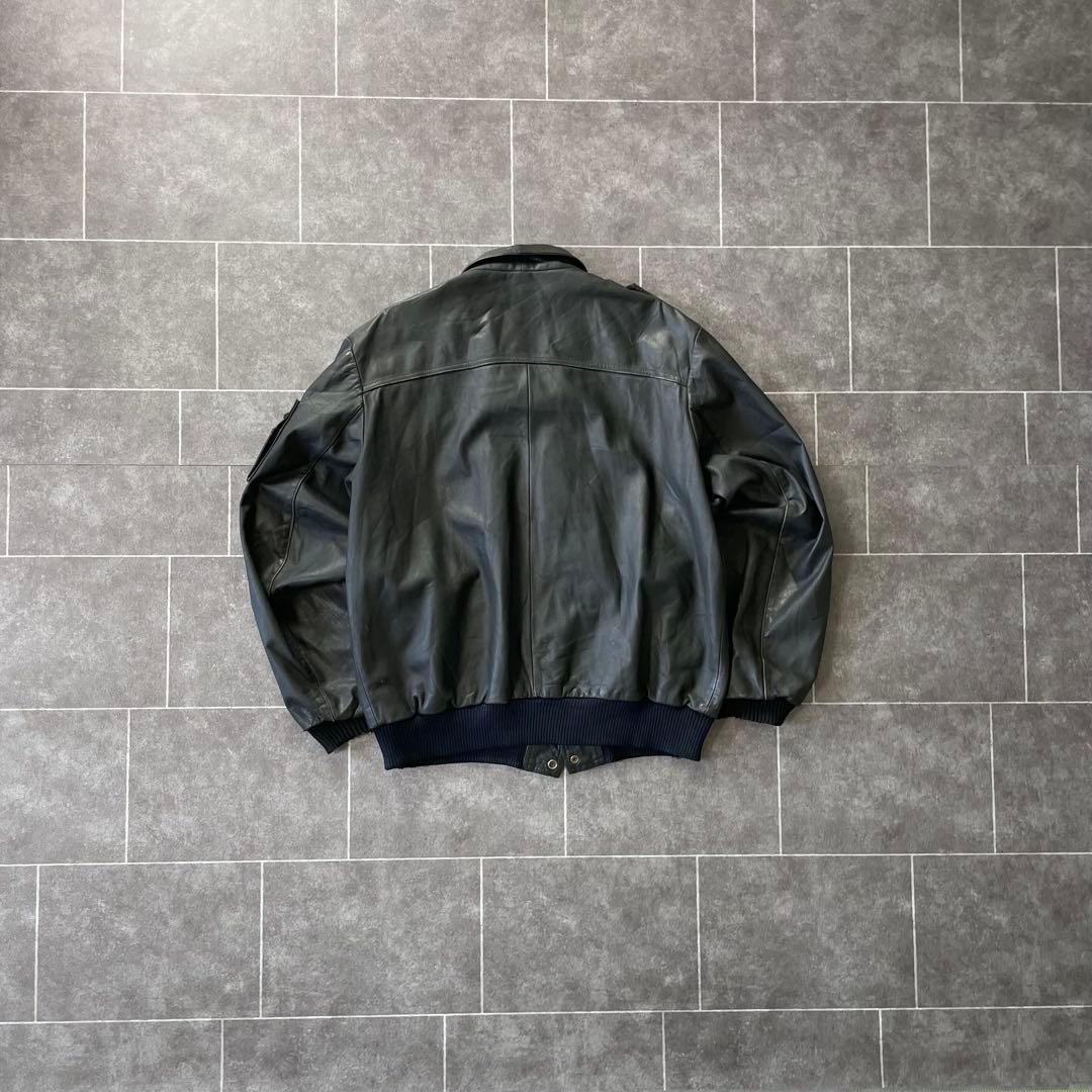 本革 レザージャケット 90's vintage A-2 G-1 ブラック