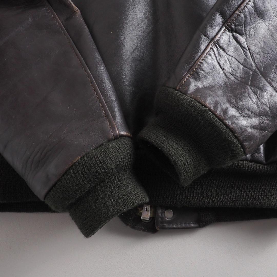 Schott　size38　フライトジャケット　ライナー付き　ブラウン