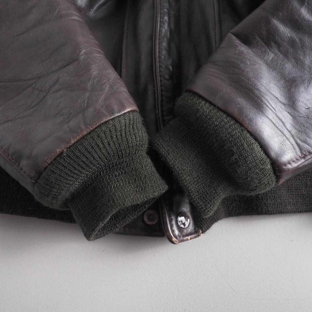 Schott　size38　フライトジャケット　ライナー付き　ブラウン