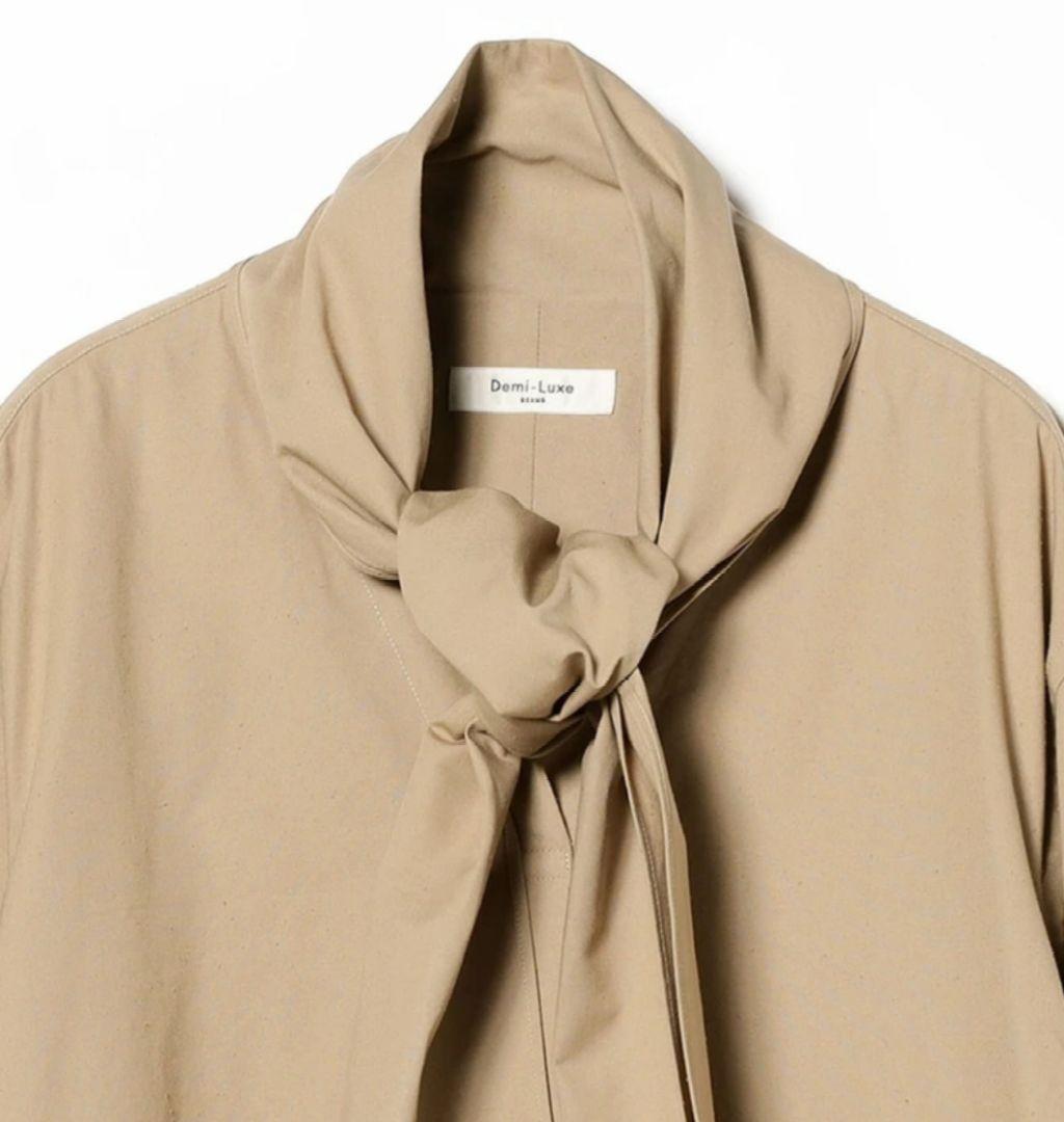 【新品未使用】Demi-Luxe BEAMS シルク コットン リボンワンピース