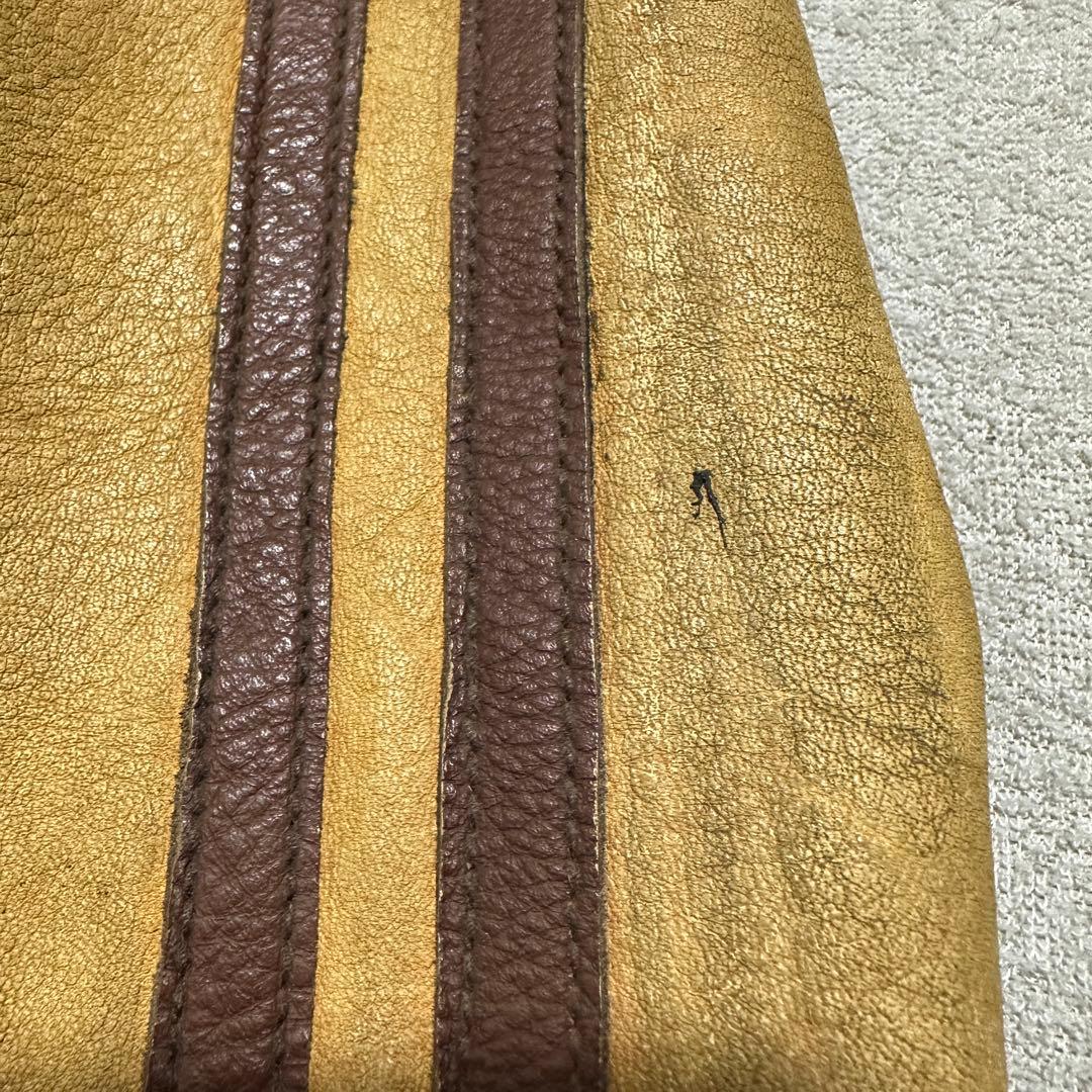 専用★希少✨メンズL Schottクラシックレーサー　シングルライダース　イエロ
