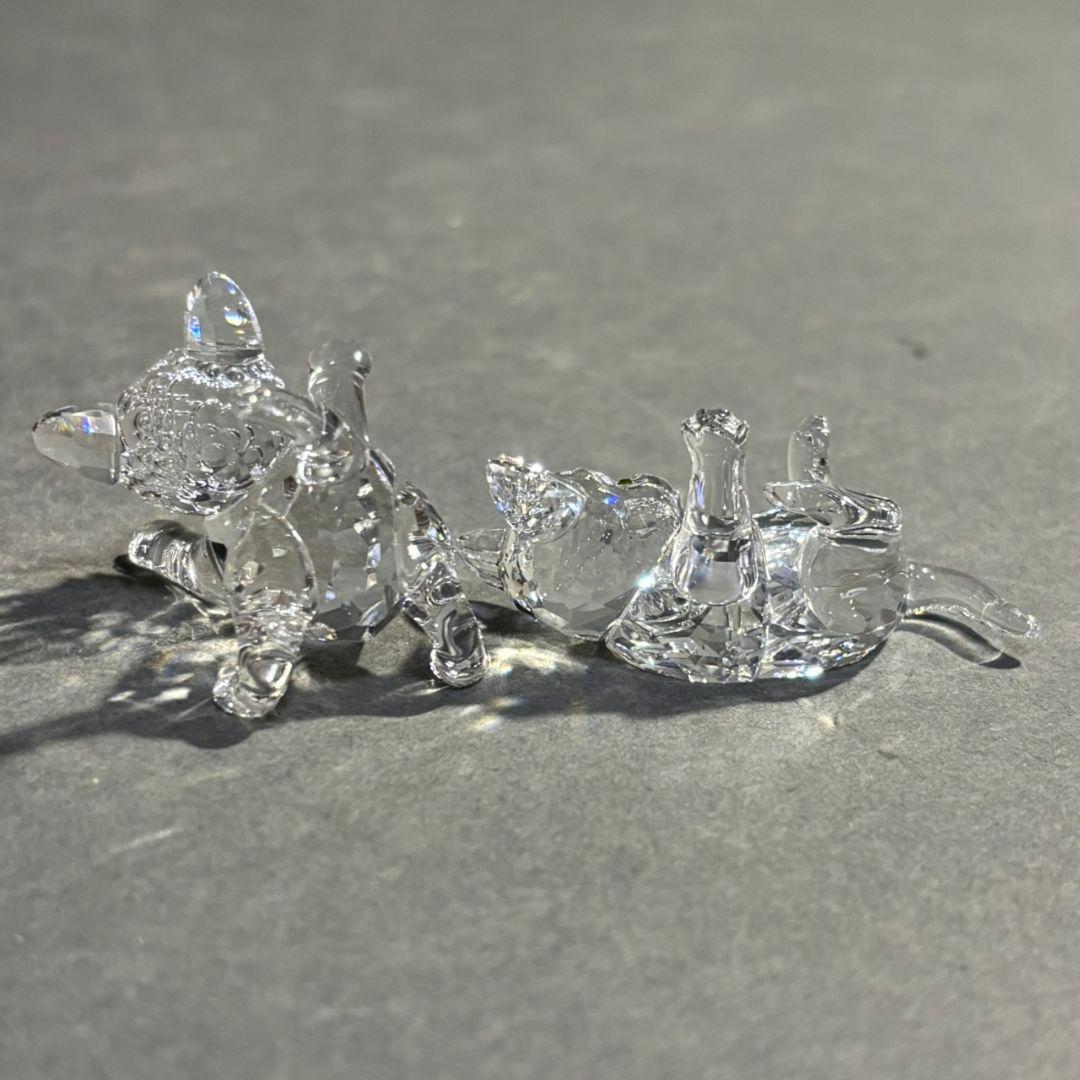 Swarovski　猫　2点　置物