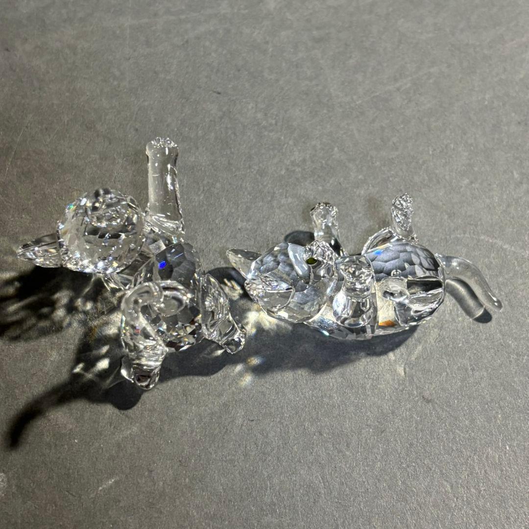 Swarovski　猫　2点　置物