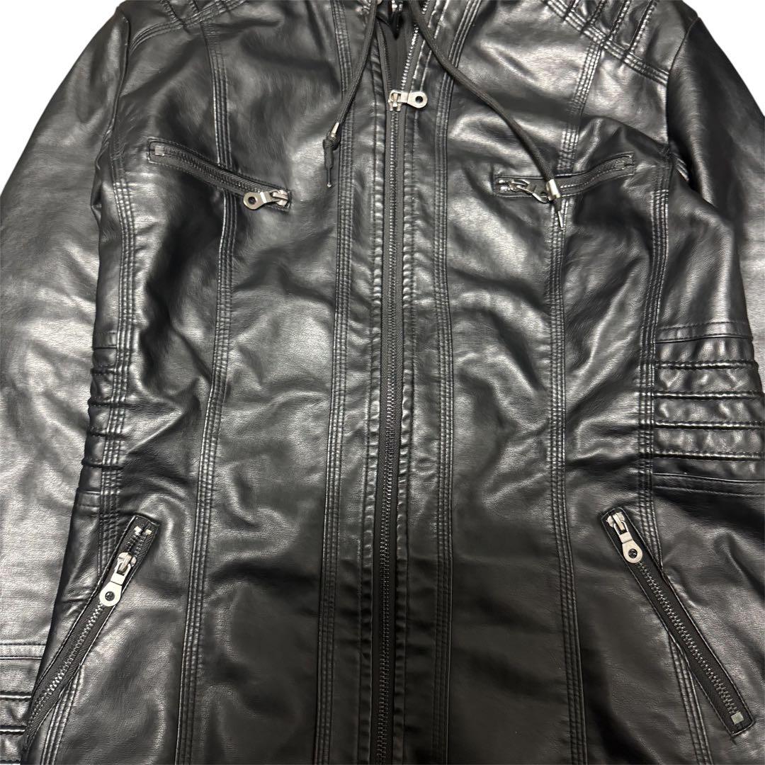 ジャケット・アウター 00s leather gimmick hoodie DOLCE&GABBANA