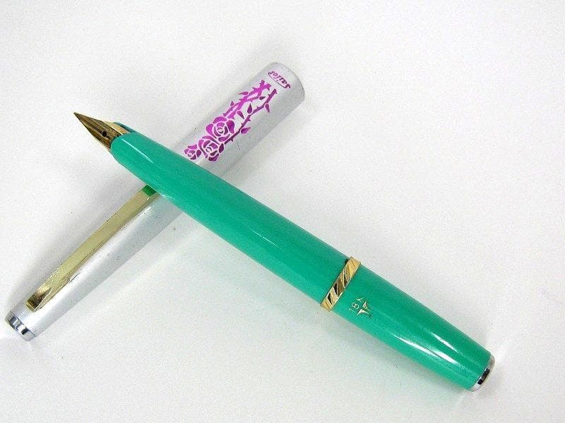SAILOR 万年筆 ショート 18K　薔薇　昭和ロマン
