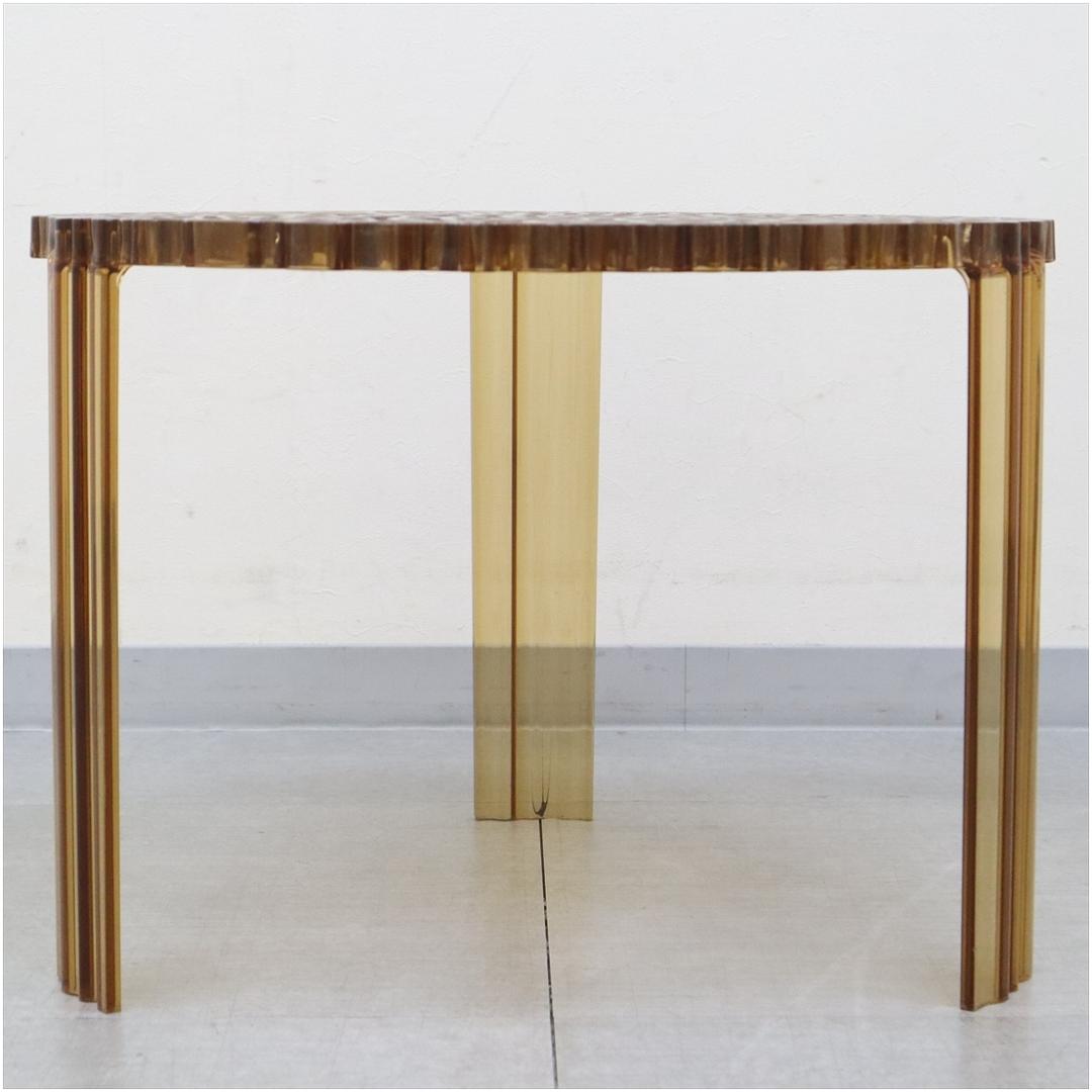 Kartell カルテル T-TABLE ティーテーブル アンバー ローテーブル