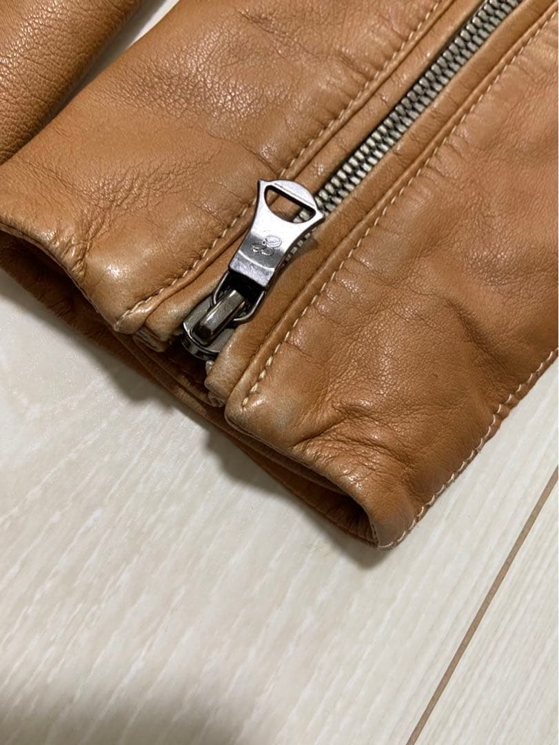 EDIFICE エディフィス sheepskinレザー ライダースジャケット