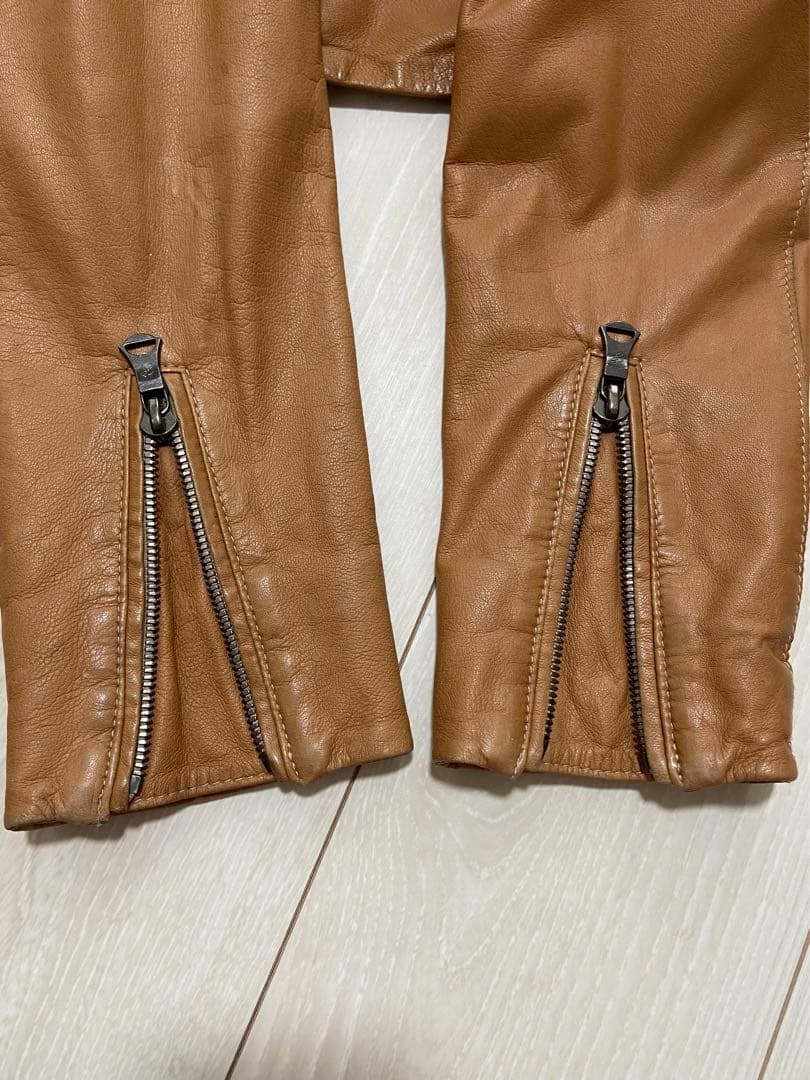 EDIFICE エディフィス sheepskinレザー ライダースジャケット
