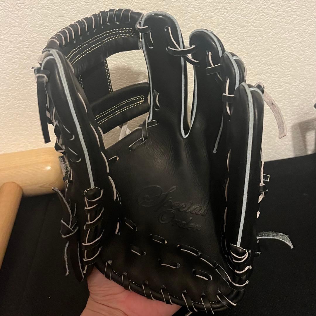 ベースマン 軟式グラブ 内野手 オールラウンド 硬式用皮革使用