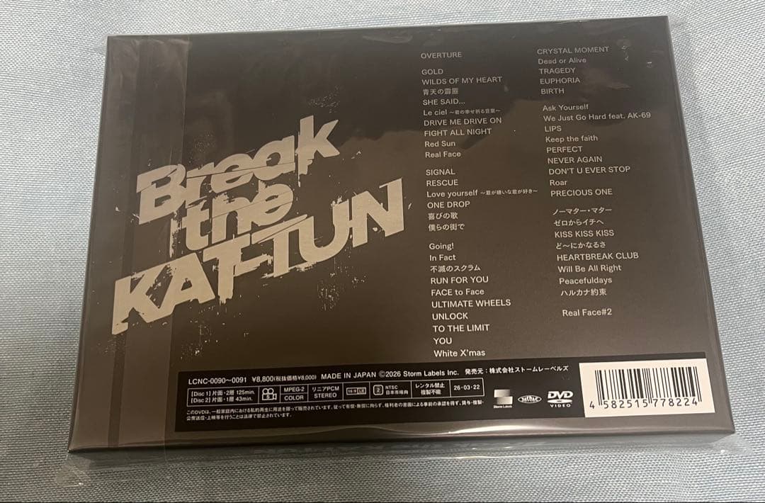 Break the KAT-TUN DVD版
