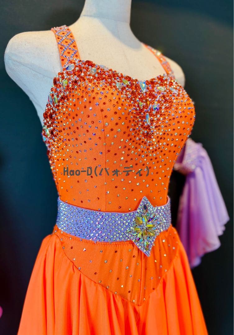 新品★ダンスドレス★ラテン★スタンダード★社交ダンス★ショー★競技会★カラフル