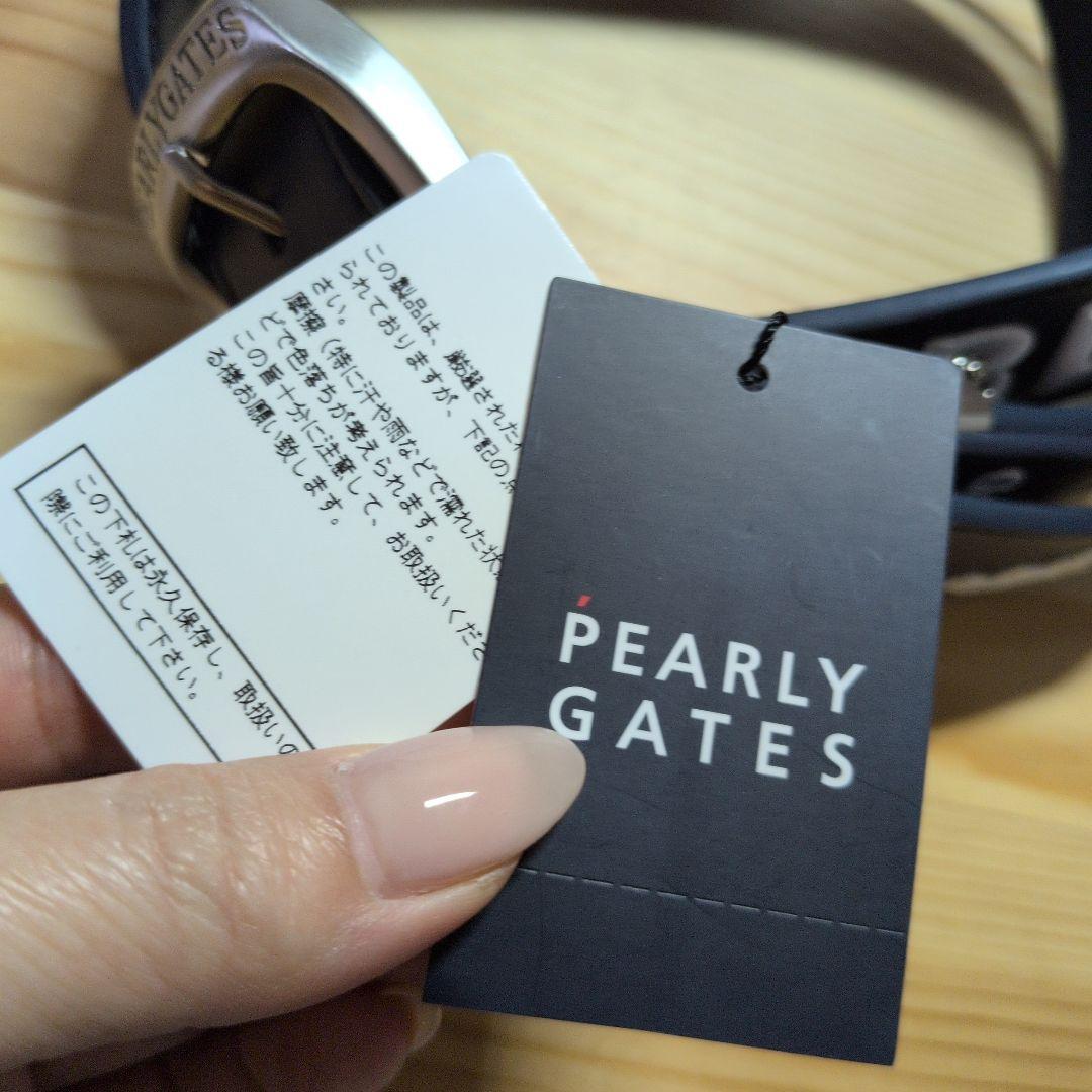 pearlygates ベルト ネイビー