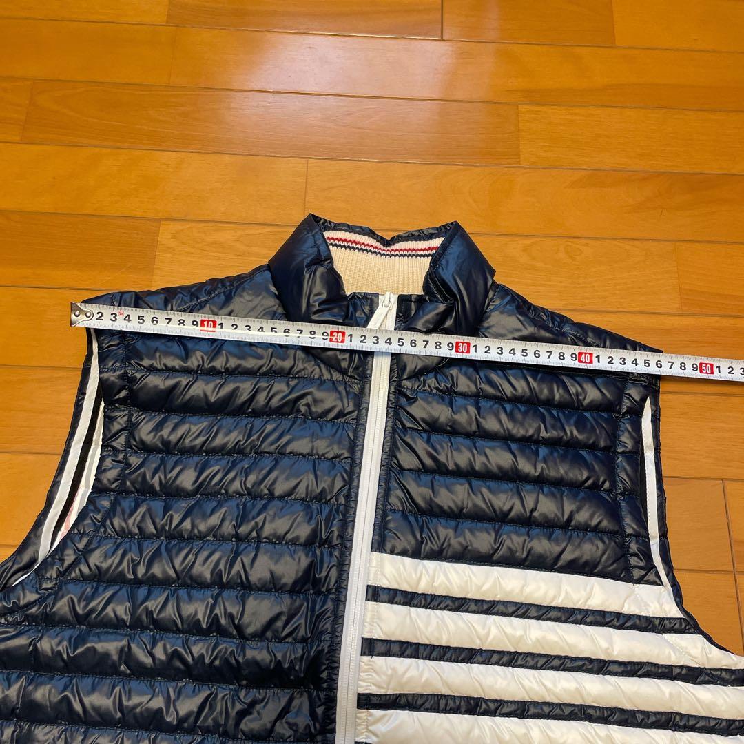 THOM BROWNE. NEW YORK ダウンベスト 紺 サイズ2（L相当）